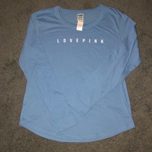 PINK Long Sleeve Crew Tee